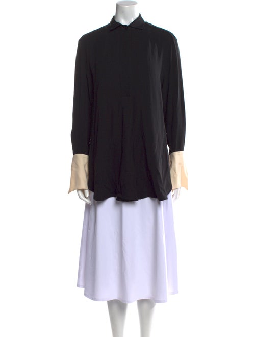 Petar Petrov Silk Mock Neck Tunic