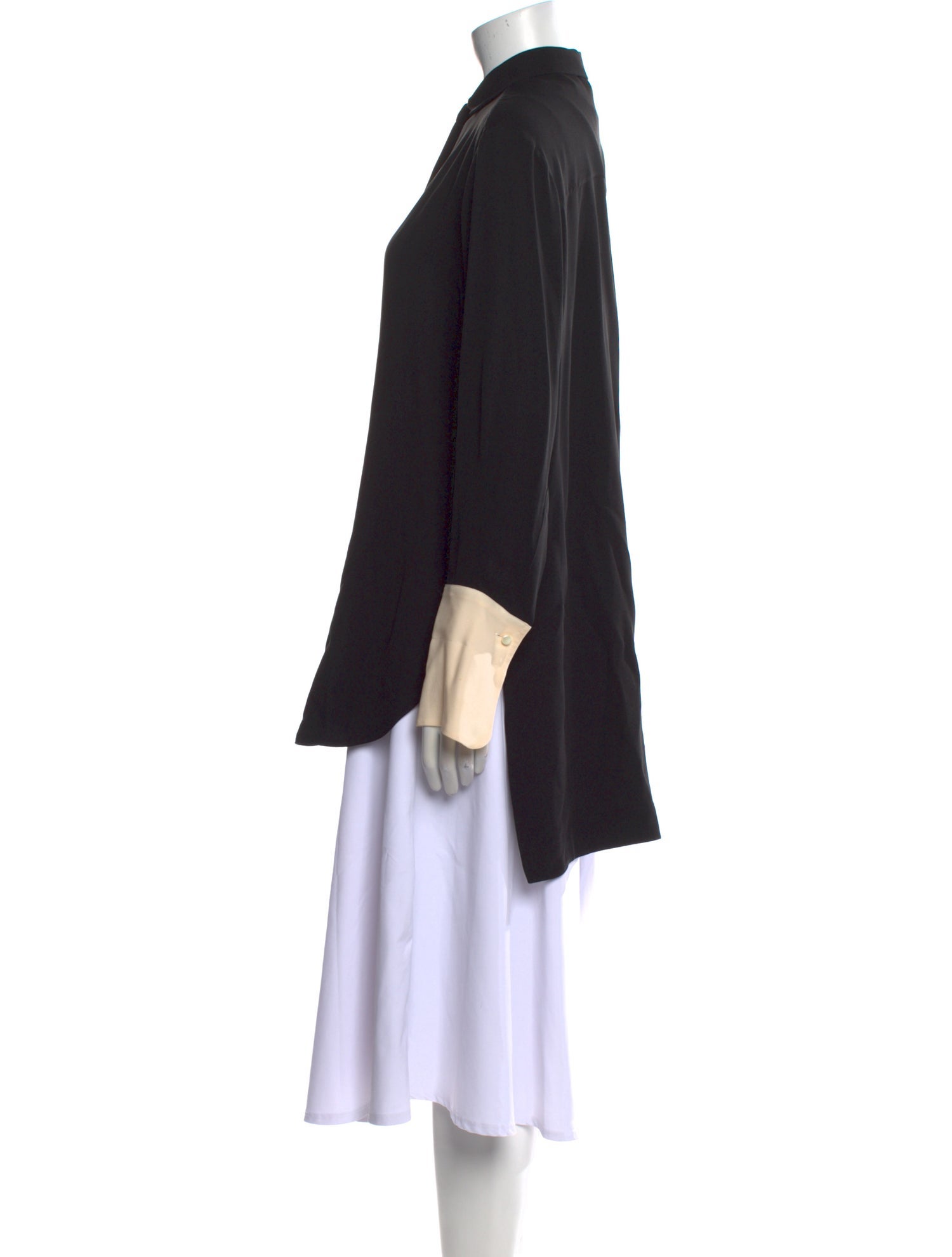 Petar Petrov Silk Mock Neck Tunic