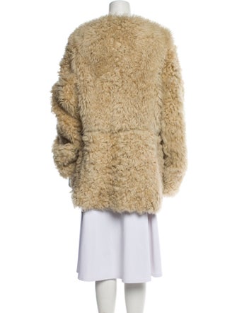 Petar Petrov Lambskin Faux Fur Coat