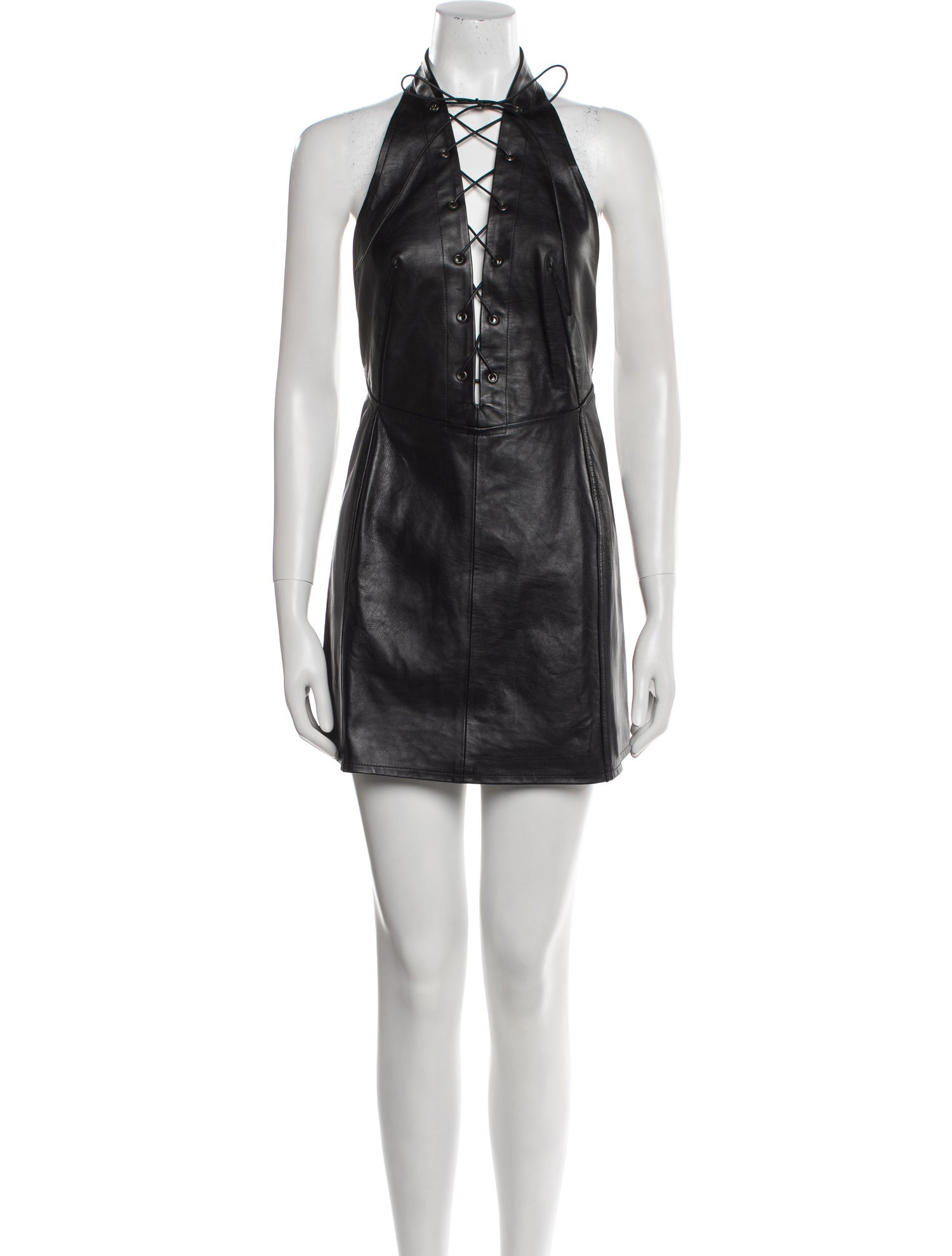 Petar Petrov Leather Mini Dress