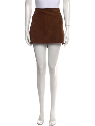 Petar Petrov Suede Mini Skirt