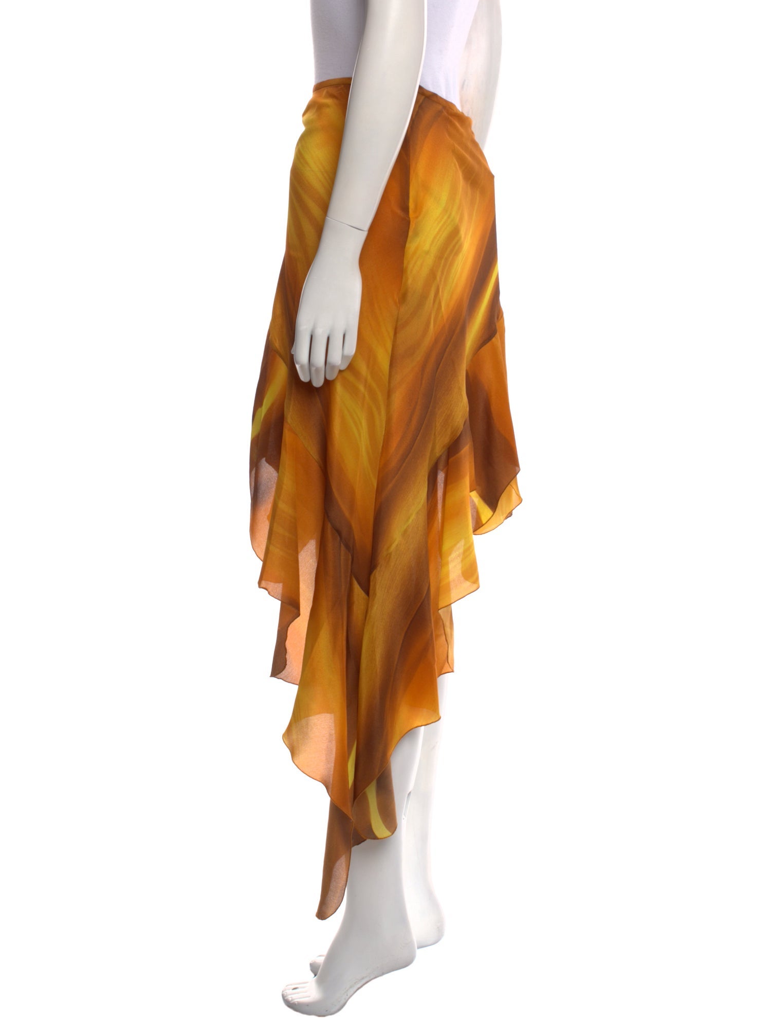 Petar Petrov Silk Knee-Length Skirt w/ Tags