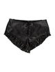 Petar Petrov Leather Mini Shorts