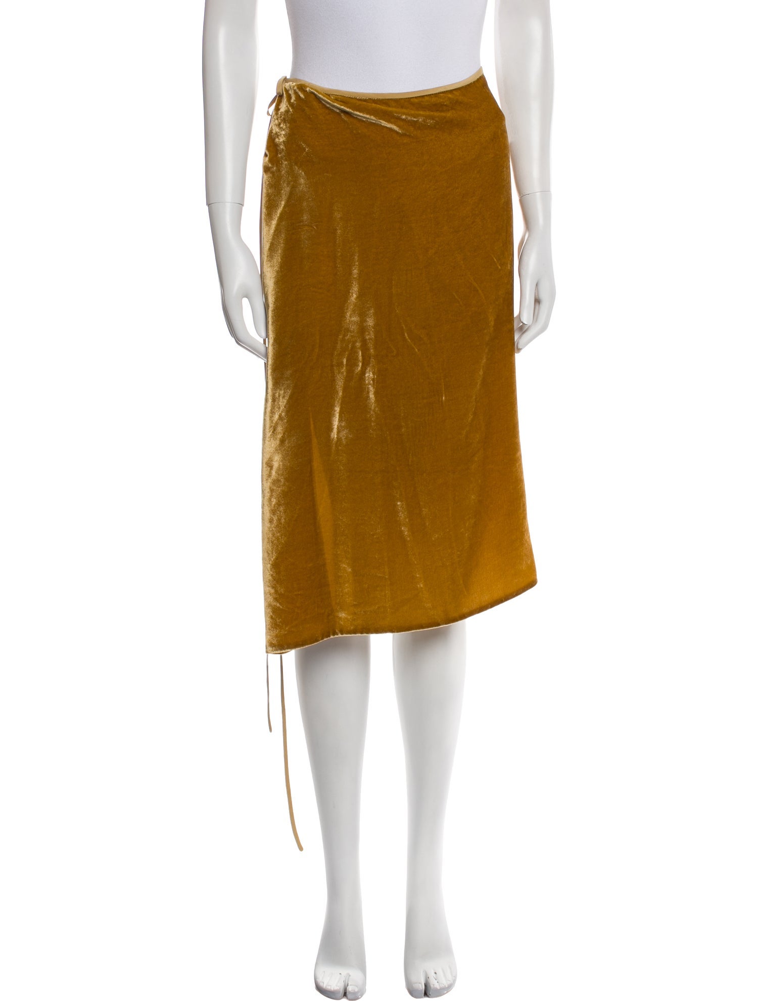 Petar Petrov Velvet Knee-Length Skirt w/ Tags