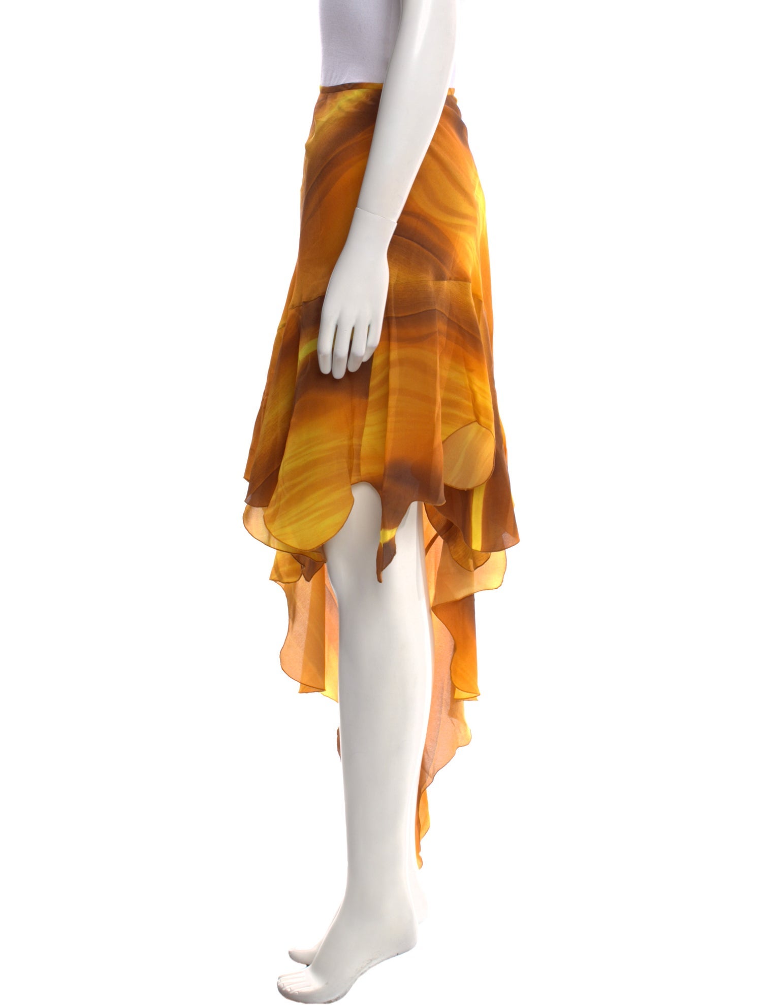 Petar Petrov Silk Knee-Length Skirt w/ Tags