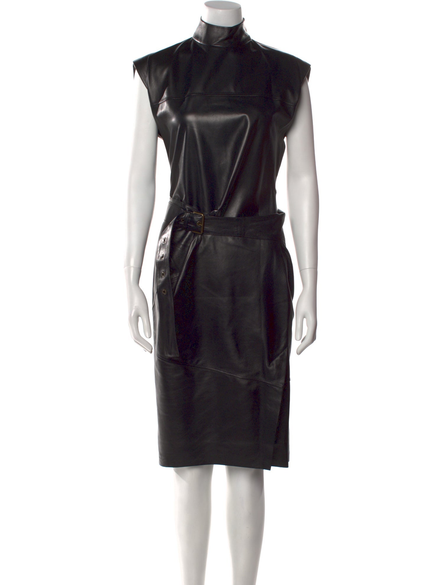 Petar Petrov Lamb Leather Midi Length Dress w/ Tags