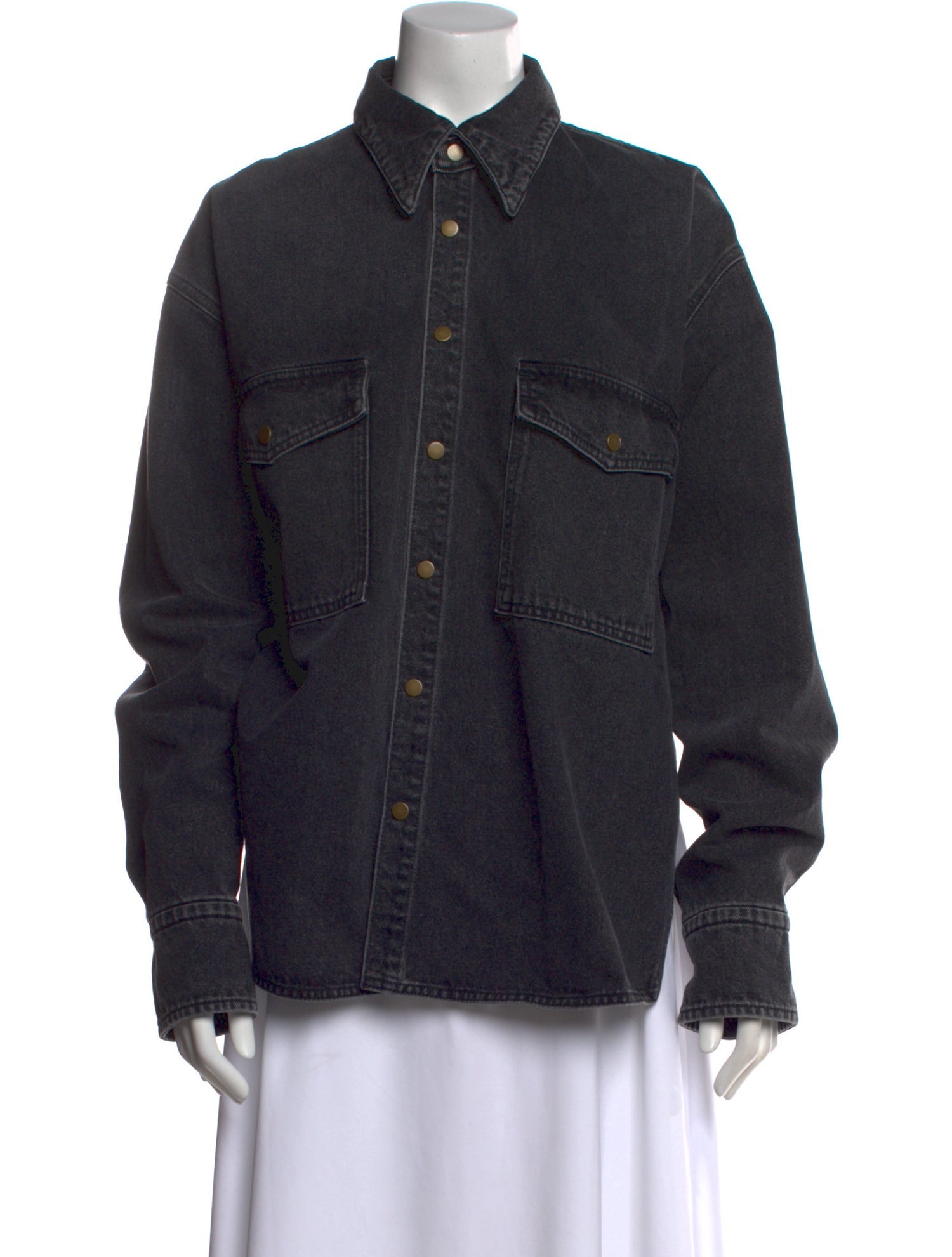 Petar Petrov Long Sleeve Button-Up Top w/ Tags