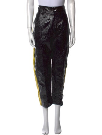 Petar Petrov Leather Straight Leg Pants