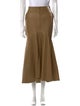Petar Petrov Leather Midi Length Skirt