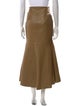 Petar Petrov Leather Midi Length Skirt