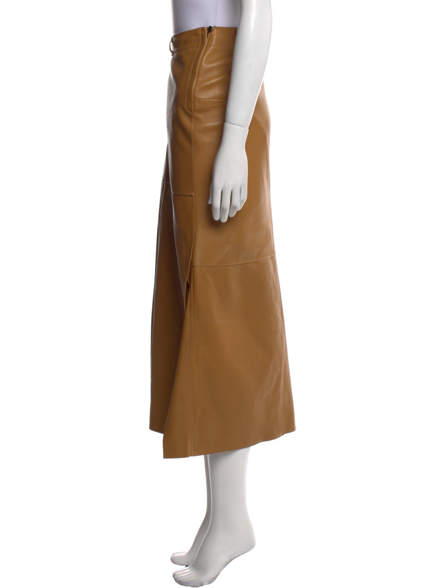 Petar Petrov Lamb Leather Mini Skirt