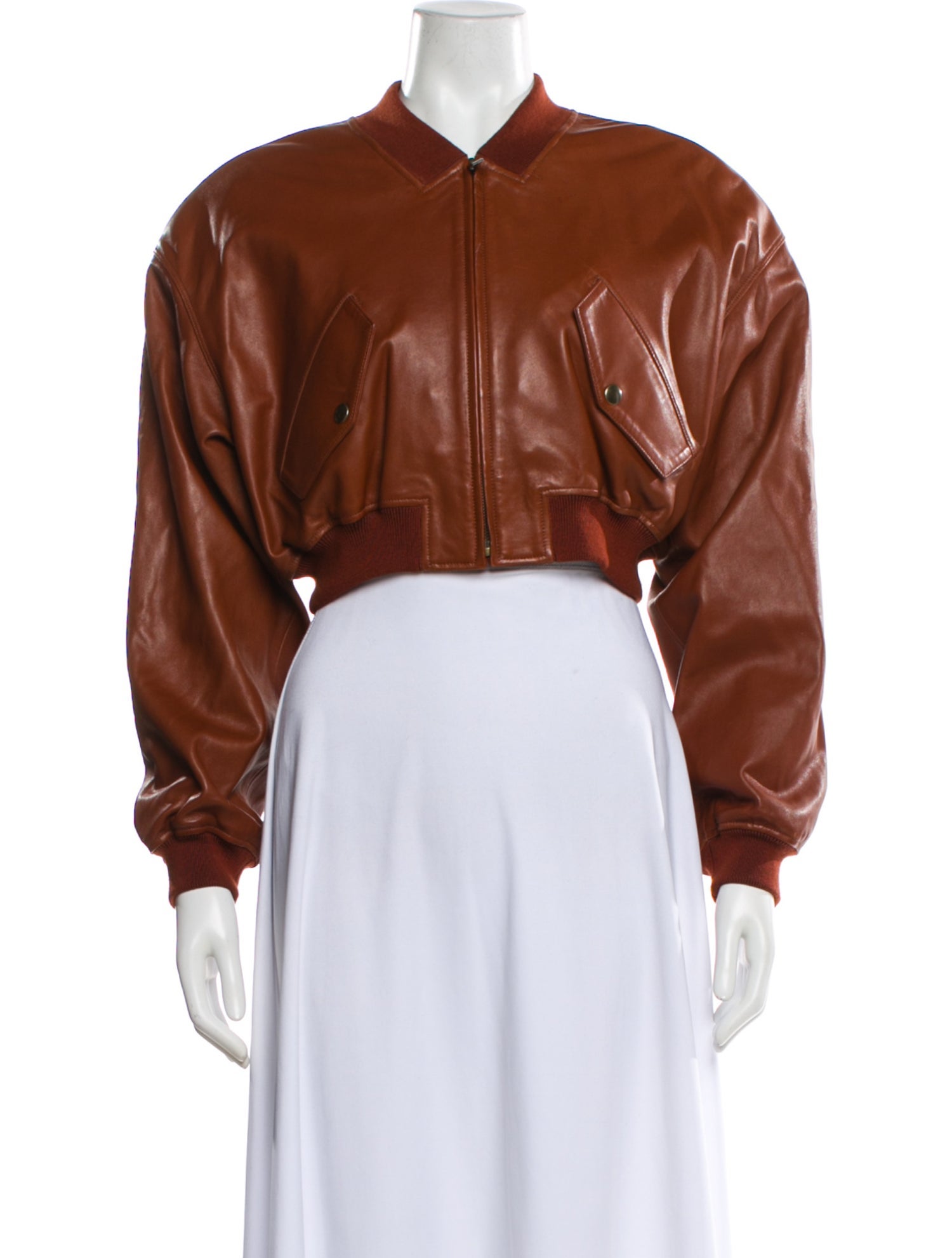 Petar Petrov Leather Bomber Jacket