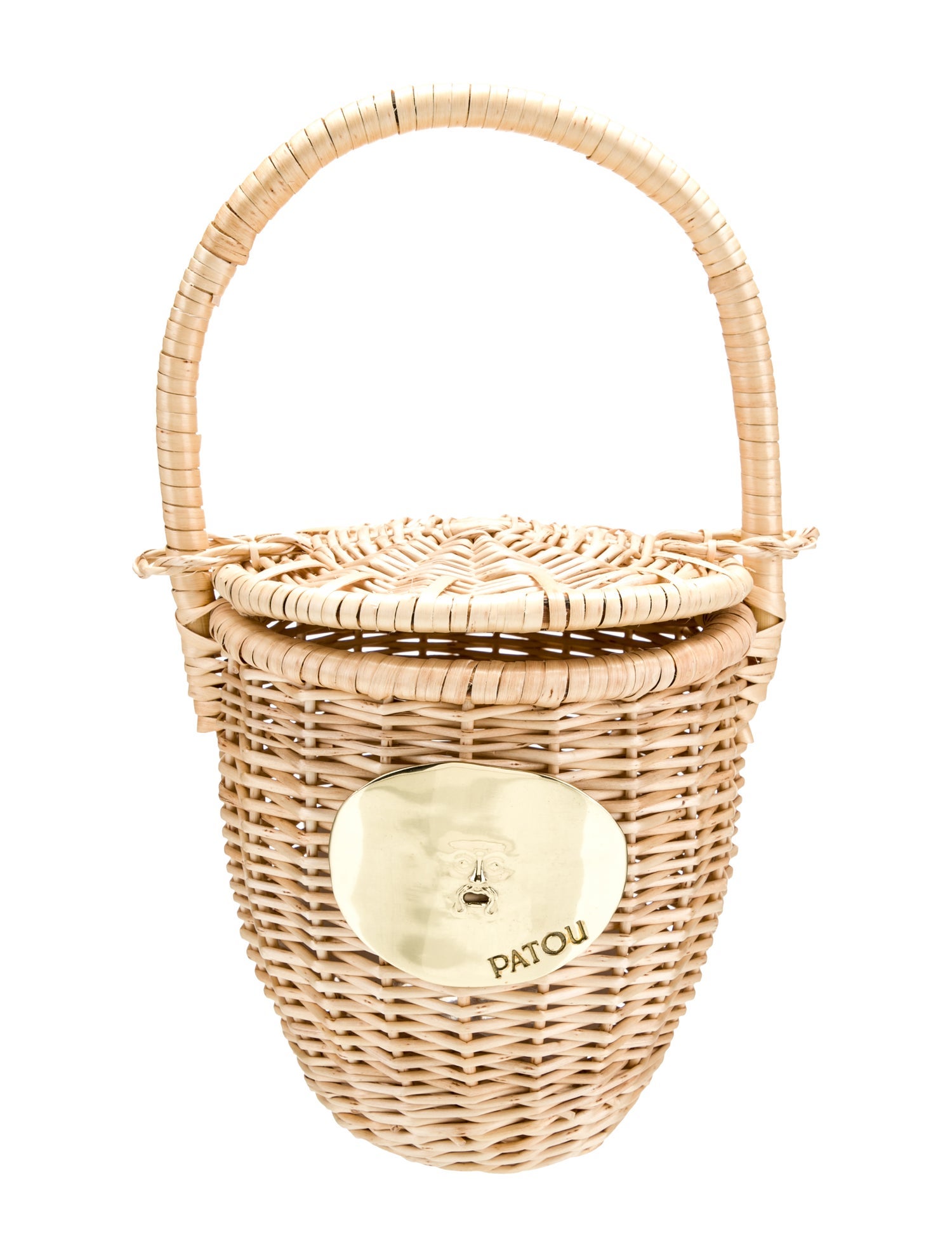 Patou Wicker Bucket Bag