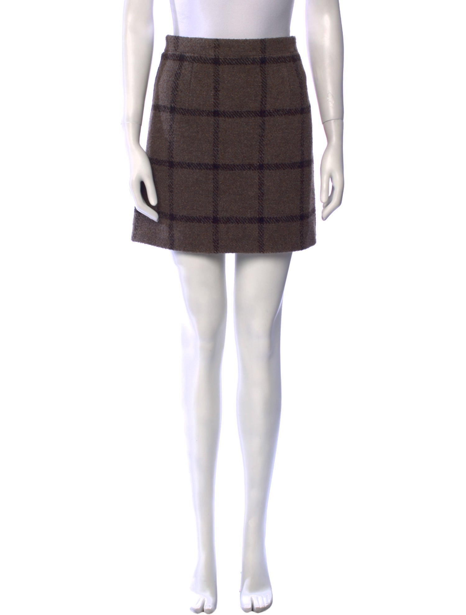 Patou Wool Mini Skirt