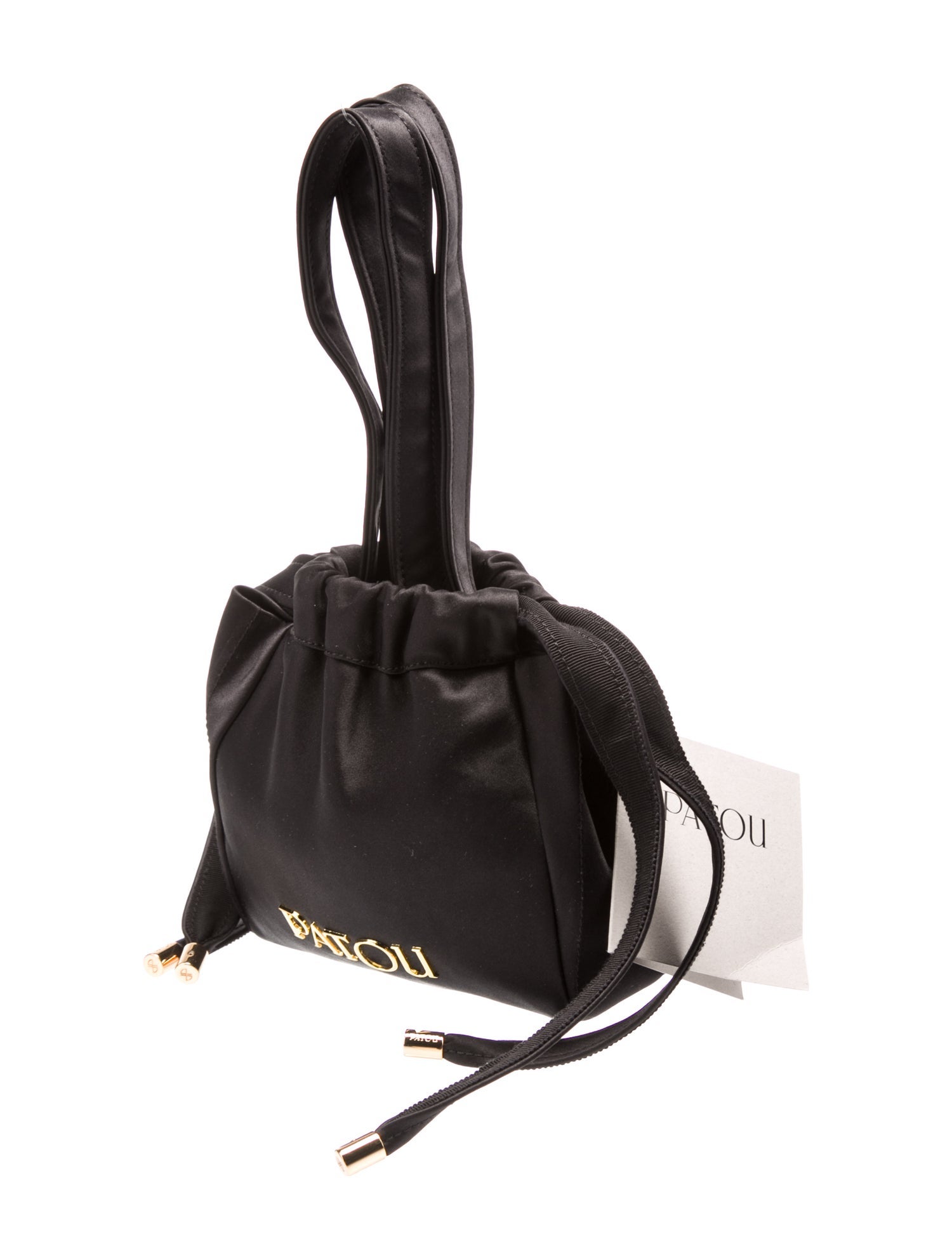 Patou Satin Shoulder Bag