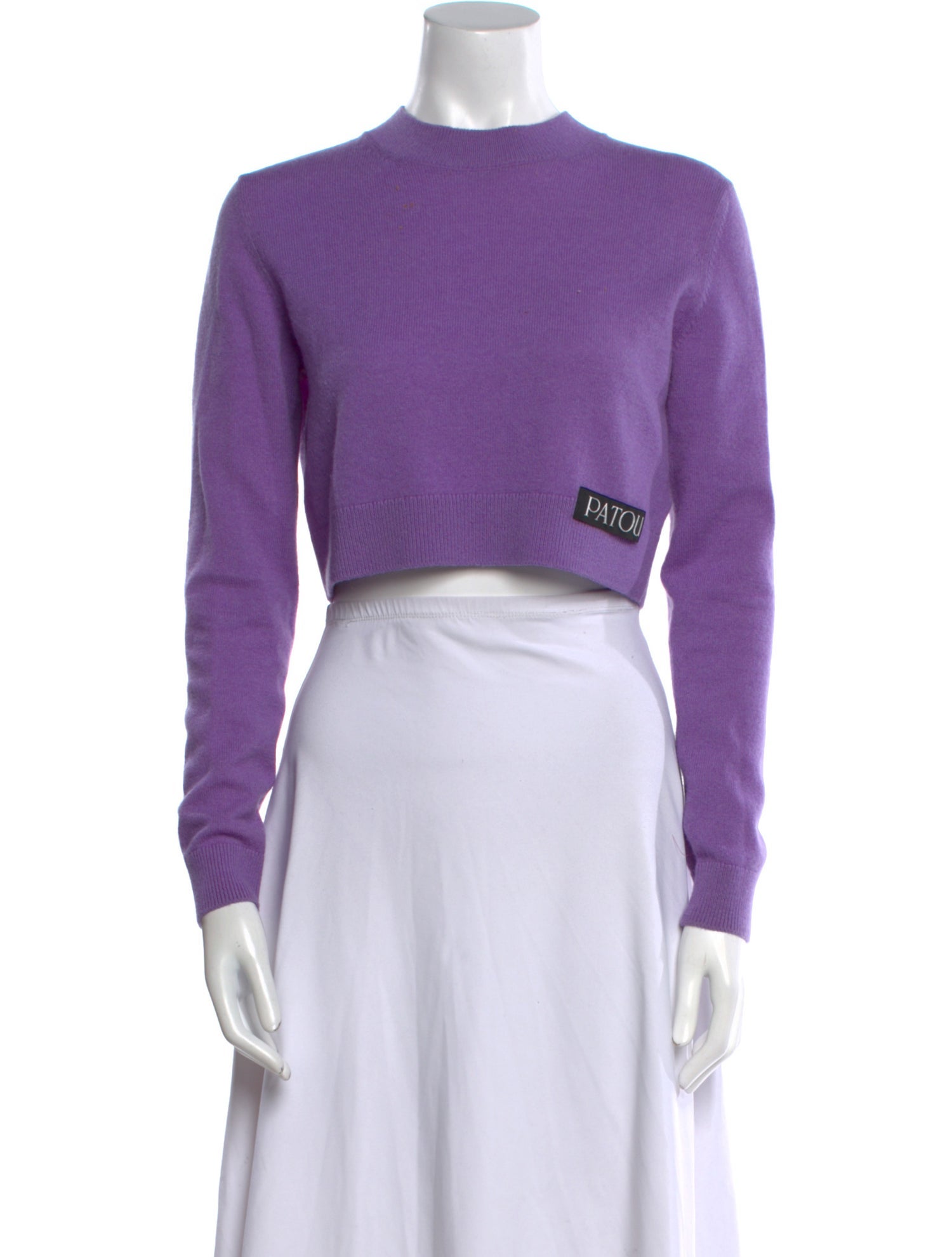 Patou Merino Wool Mock Neck Sweater