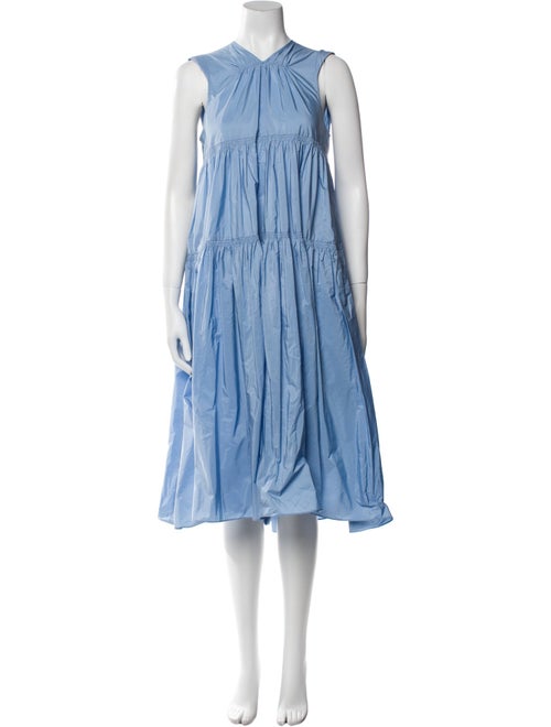 Patou Crew Neck Midi Length Dress