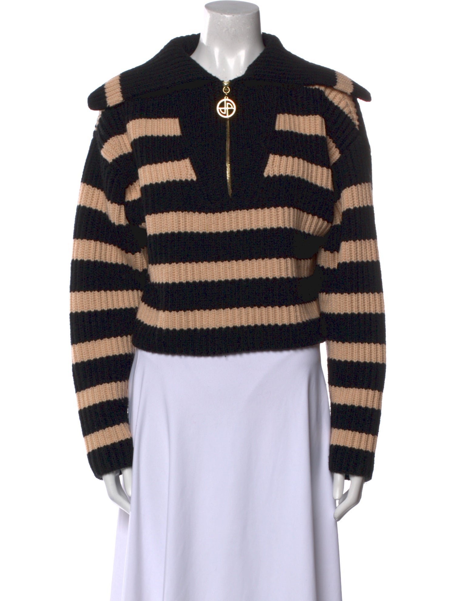 Patou Merino Wool Striped Sweater