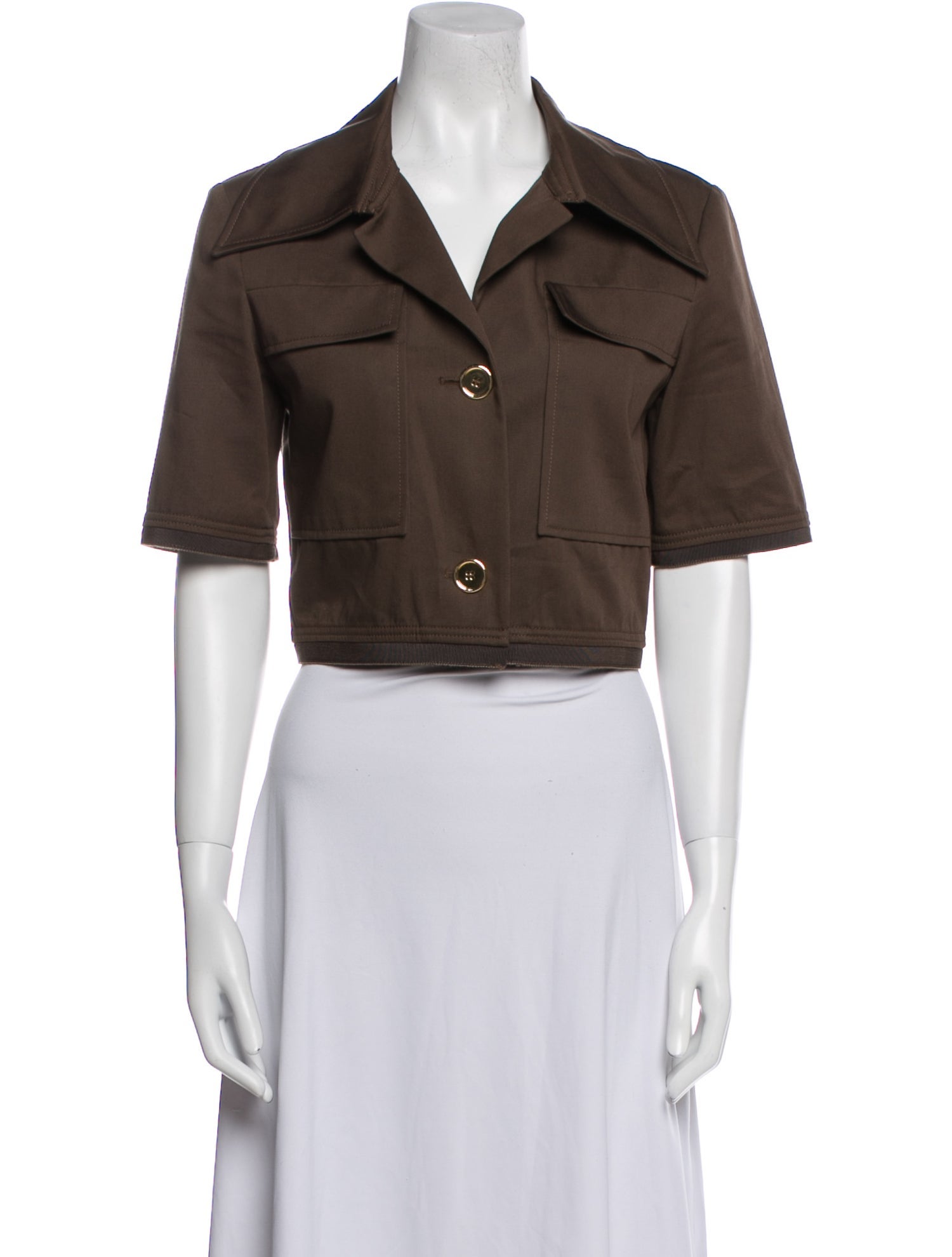 Patou Short Sleeve Crop Top