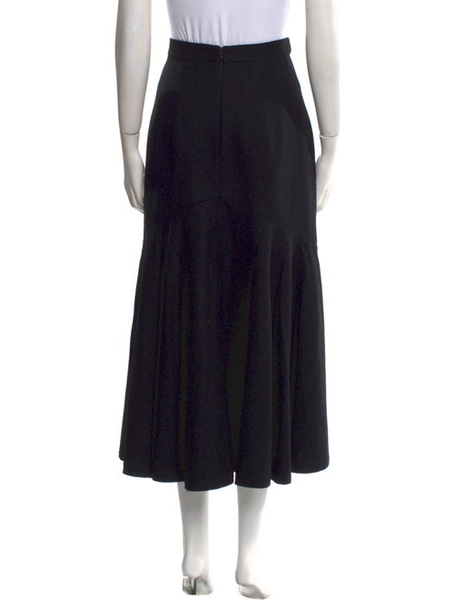 Patou Virgin Wool Midi Length Skirt