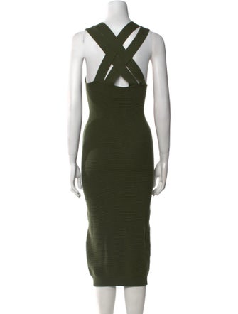 Patou Virgin Wool Midi Length Dress