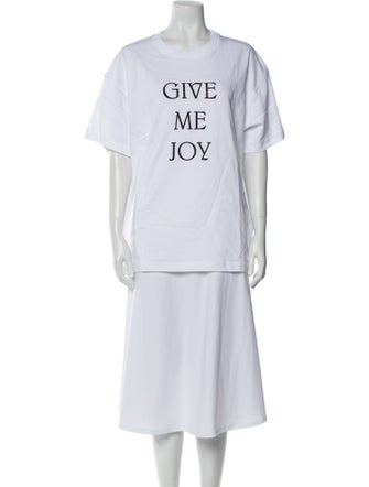 Patou Graphic Print Crew Neck T-Shirt