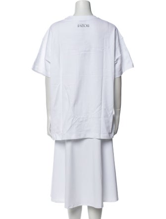 Patou Graphic Print Crew Neck T-Shirt