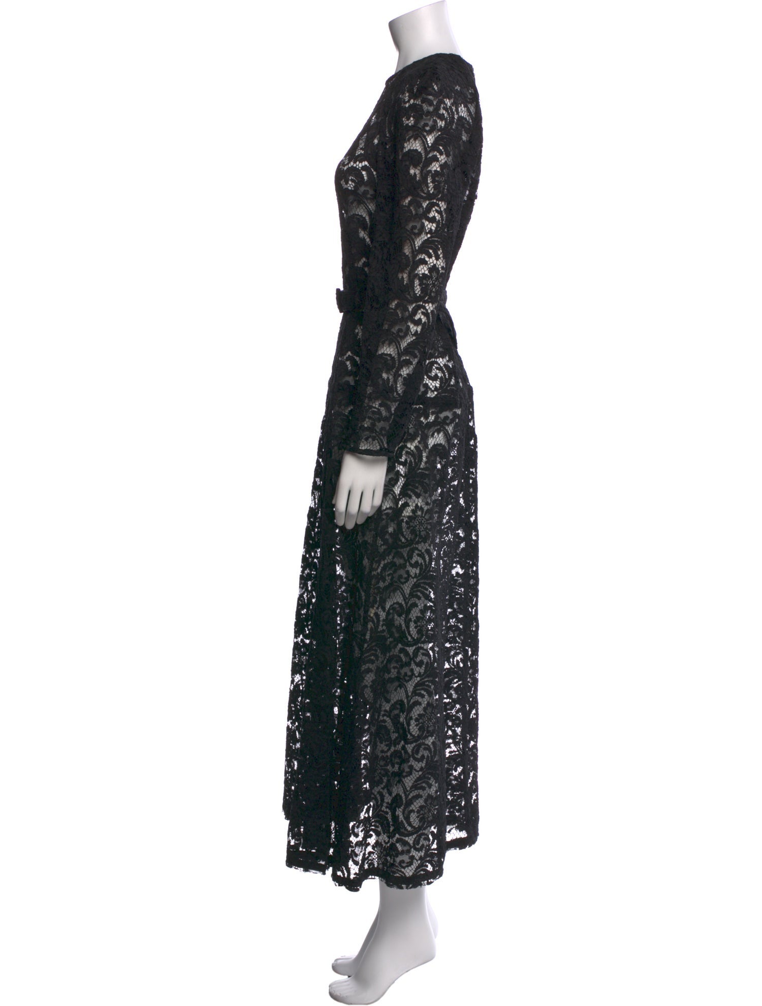 Patou Lace Pattern Long Dress w/ Tags
