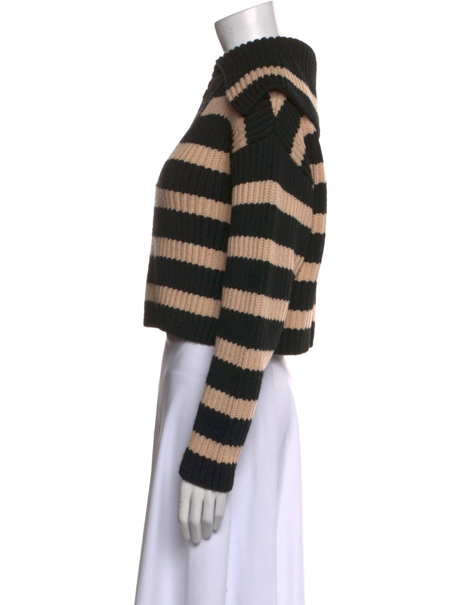 Patou Merino Wool Striped Sweater