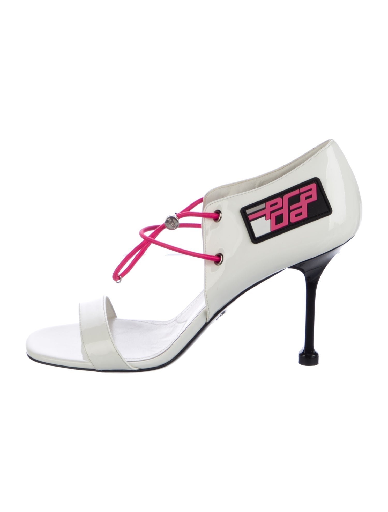 Pumps Patent Leather Graphic Print T-Strap Pumps