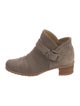 Stuart Weitzman Suede Moto Boots