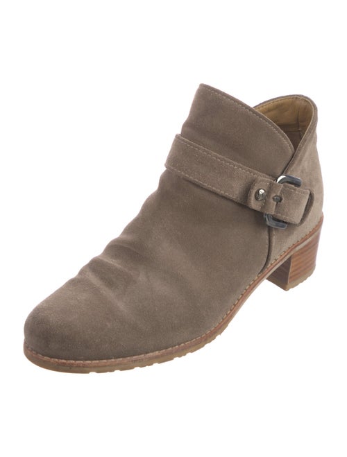 Stuart Weitzman Suede Moto Boots