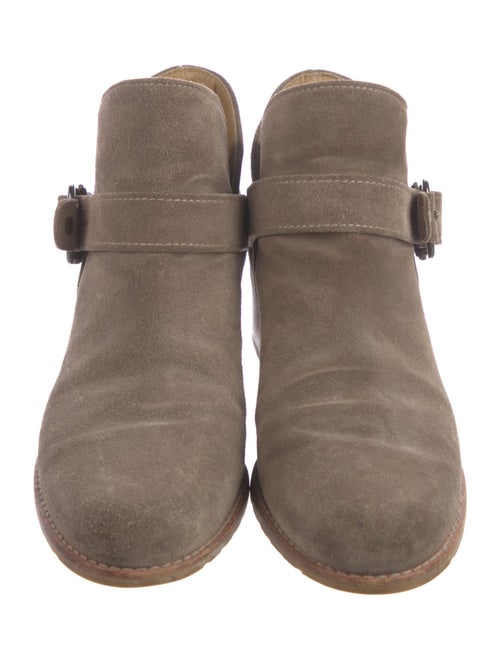Stuart Weitzman Suede Moto Boots