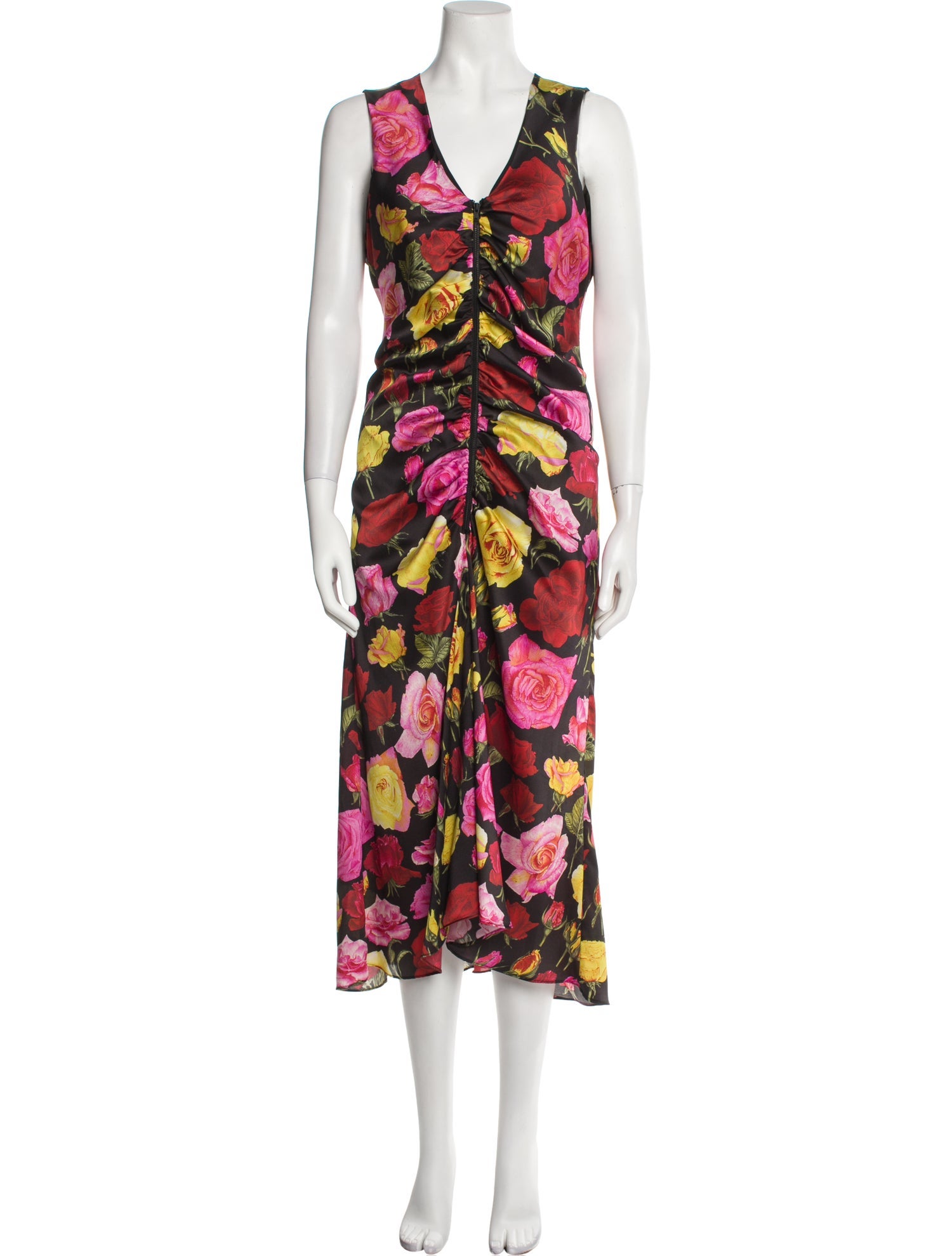 Puppets and Puppets Floral Print Long Dress