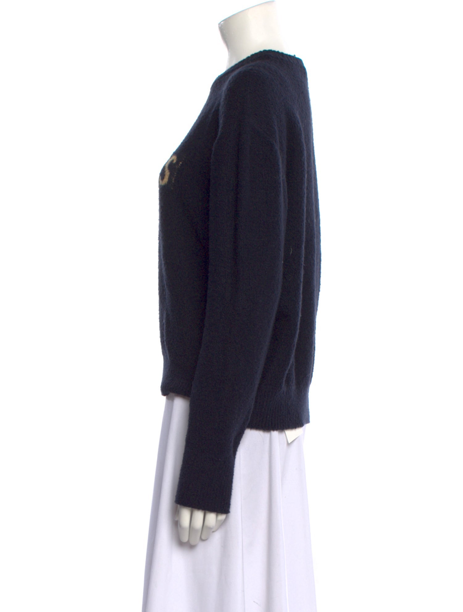 Puppets and Puppets Graphic Print Crew Neck Sweater