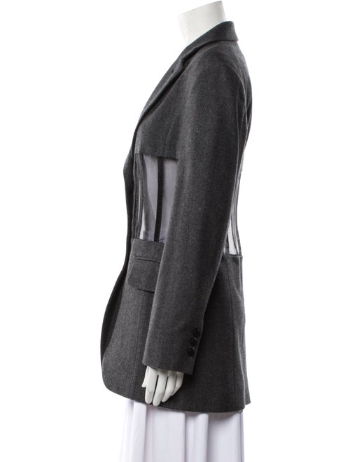 Puppets and Puppets Wool Tweed Pattern Blazer