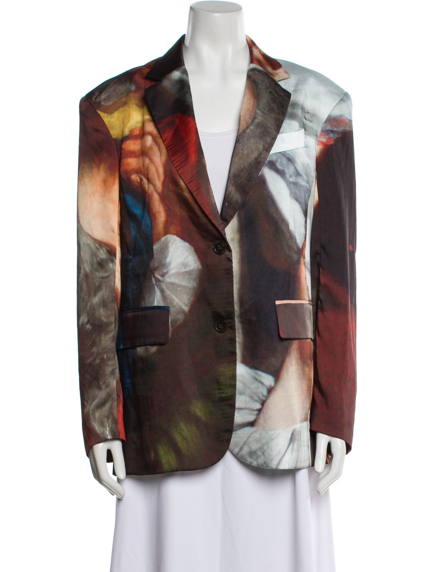 Puppets and Puppets Printed Blazer