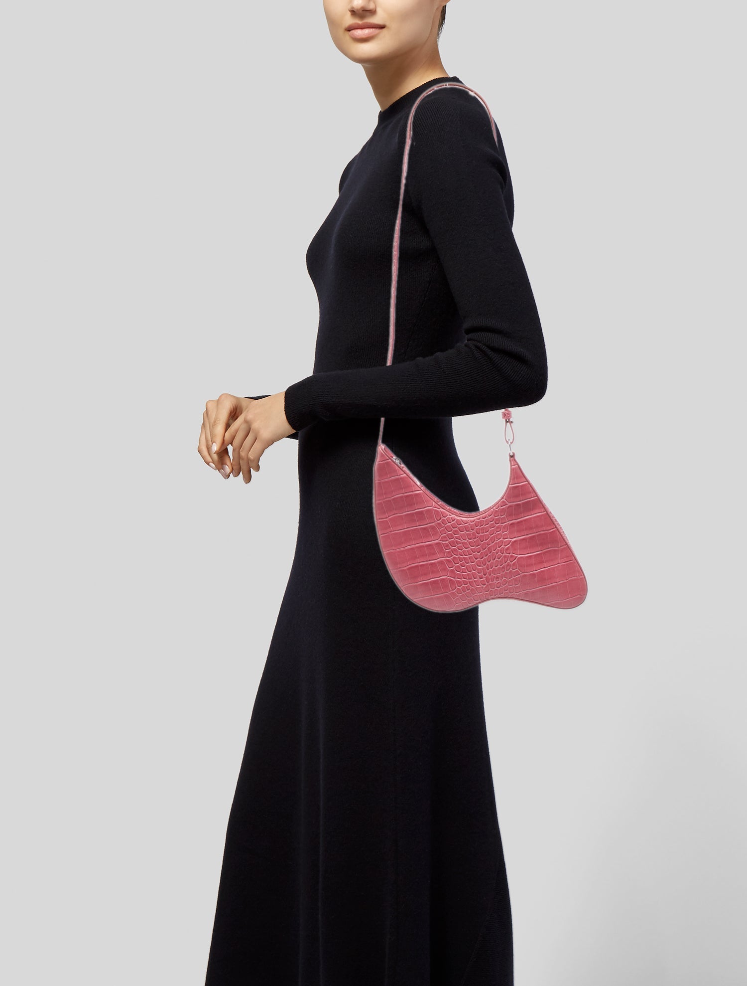 Puppets and Puppets Embossed Leather Shoulder Bag