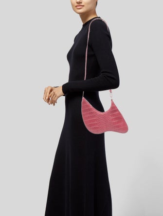 Puppets and Puppets Embossed Leather Shoulder Bag