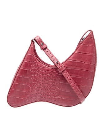 Puppets and Puppets Embossed Leather Shoulder Bag