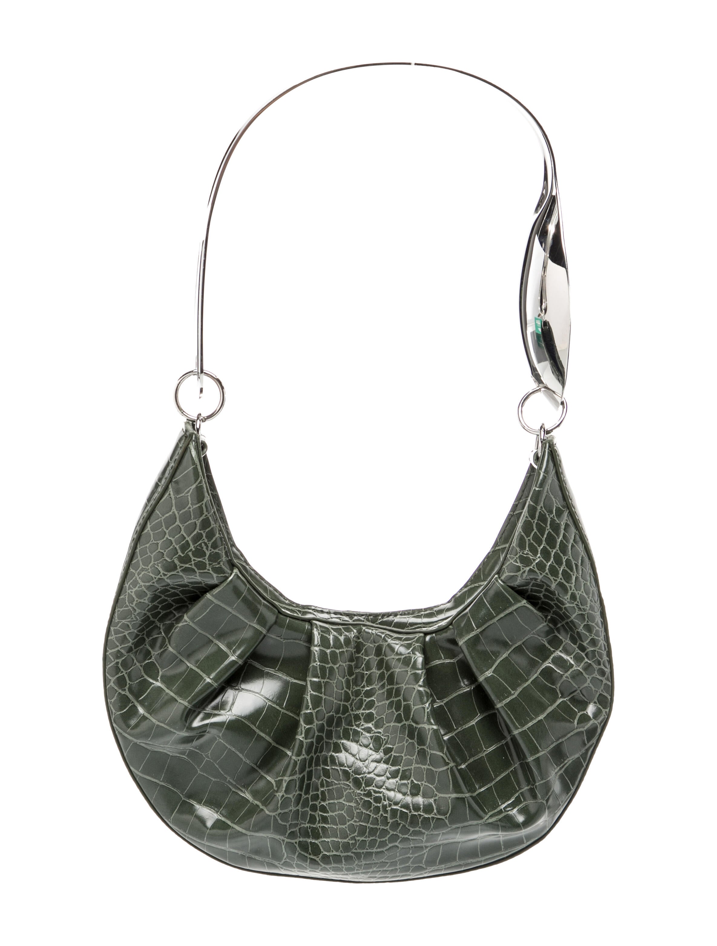 Puppets and Puppets Embossed Leather Shoulder Bag