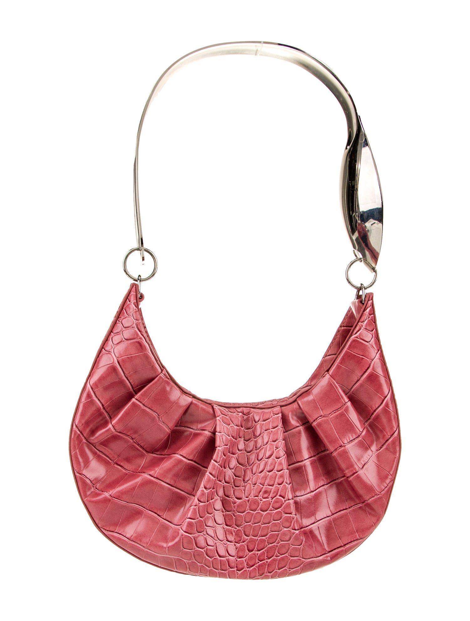 Puppets and Puppets Embossed Leather Shoulder Bag