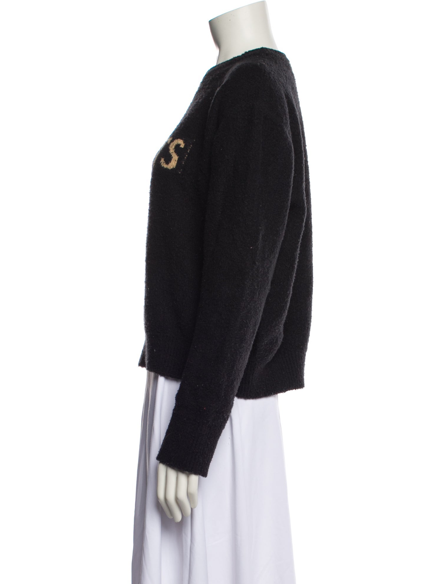 Puppets and Puppets Graphic Print Crew Neck Sweater