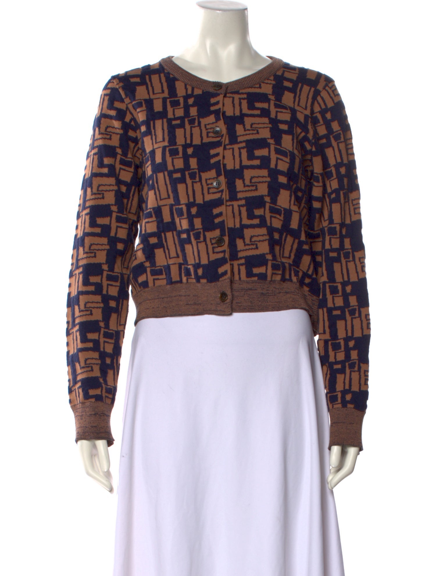 Puppets and Puppets Printed Crew Neck Sweater