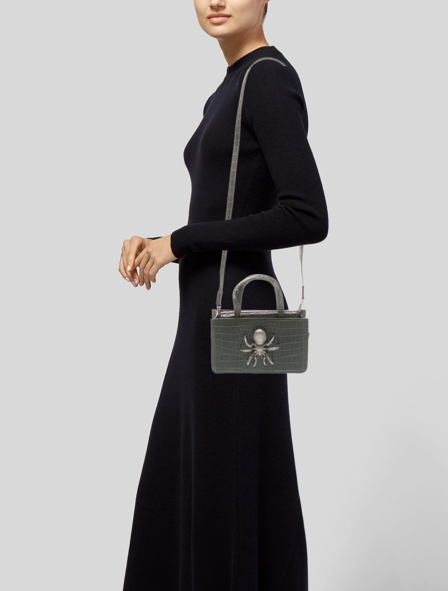 Puppets and Puppets Leather Top Handle Bag