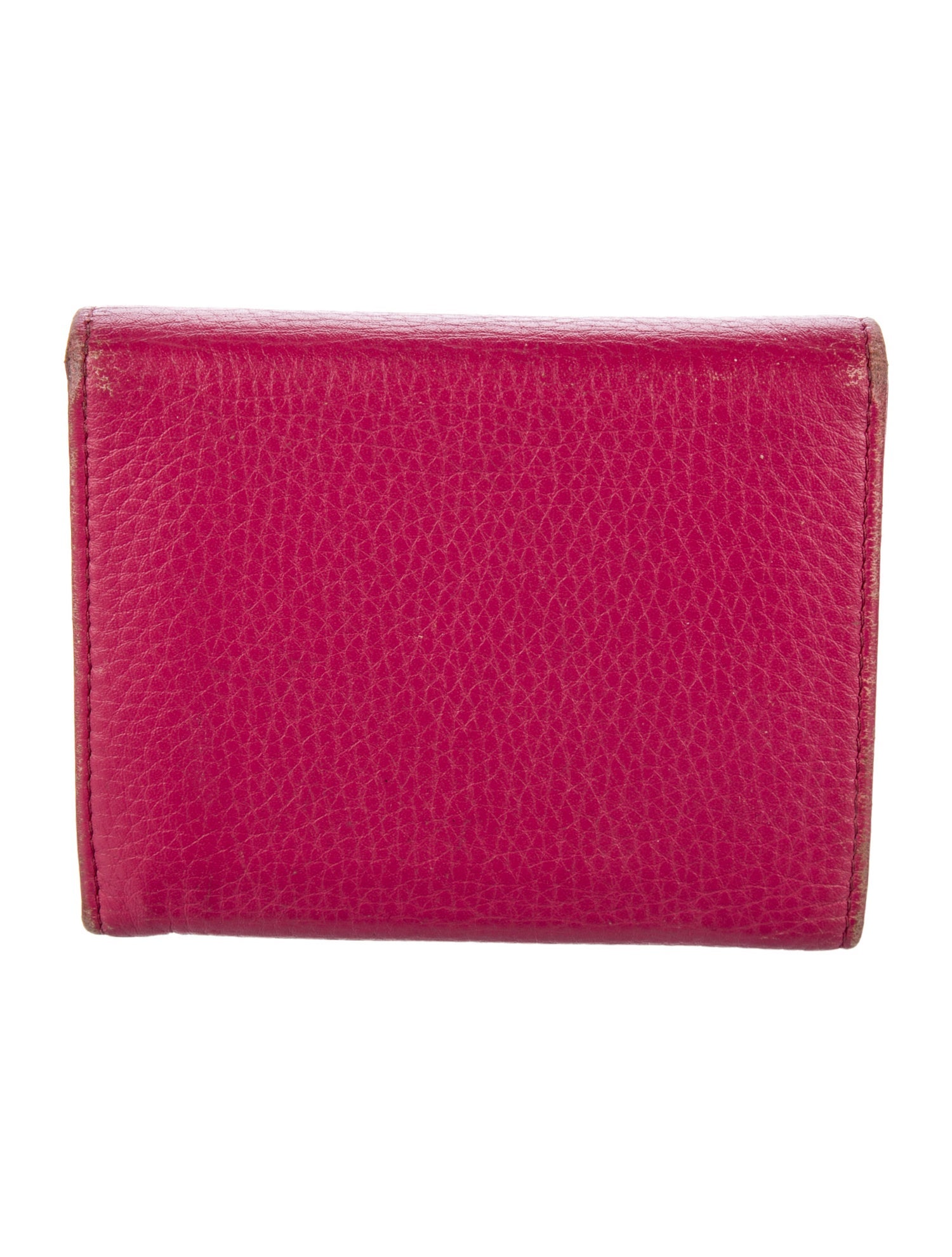 Prada Vitello Daino Leather Compact Wallet