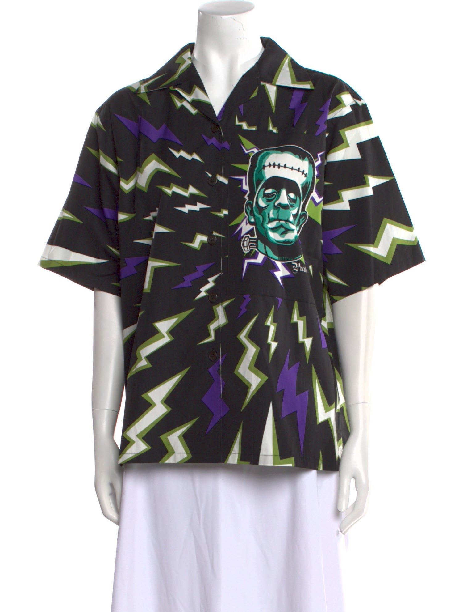 Prada x Universal Studios 2019 Printed Button-Up Top