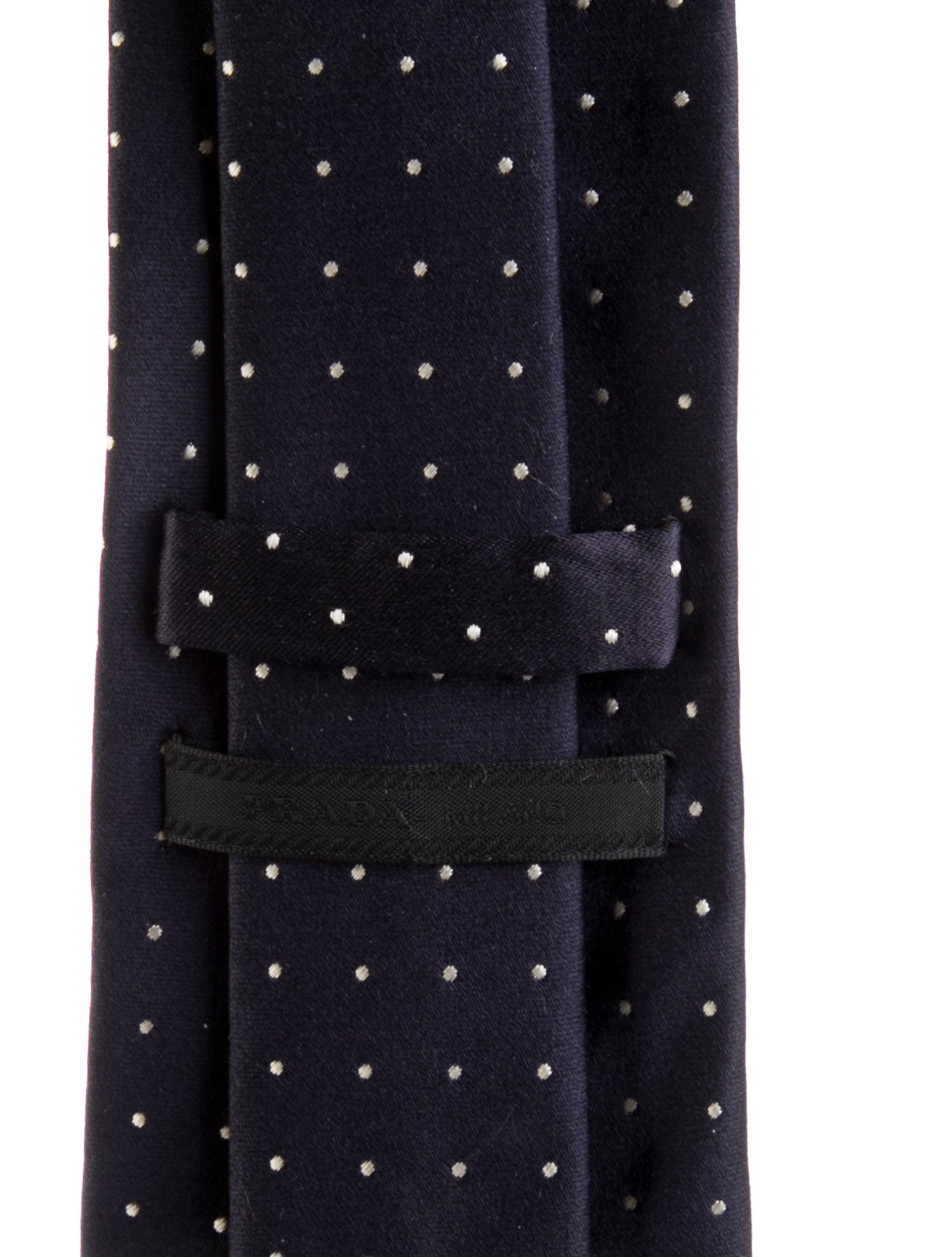 Prada Dot Patterned Silk Tie