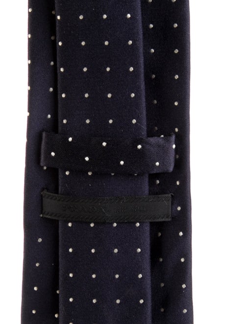 Prada Dot Patterned Silk Tie