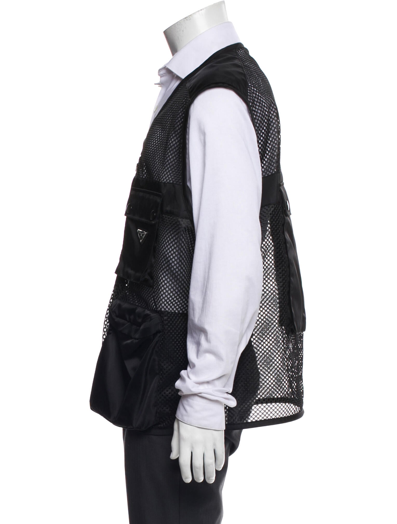 Prada 2021 Enameled Metal Triangle Vest